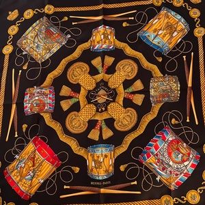 Hermes Les Tambours scarf